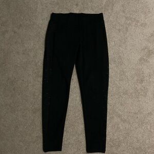 Black Leggings with Side Detail